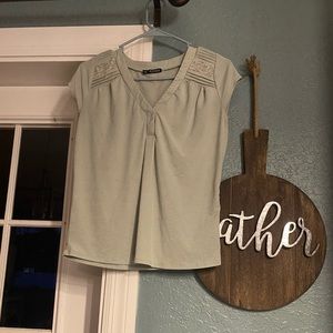 Pale Green Blouse